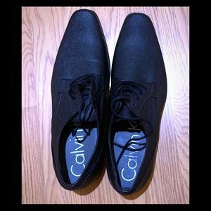 Men’s Calvin Klein Brodie Black Weave Emboss shoes